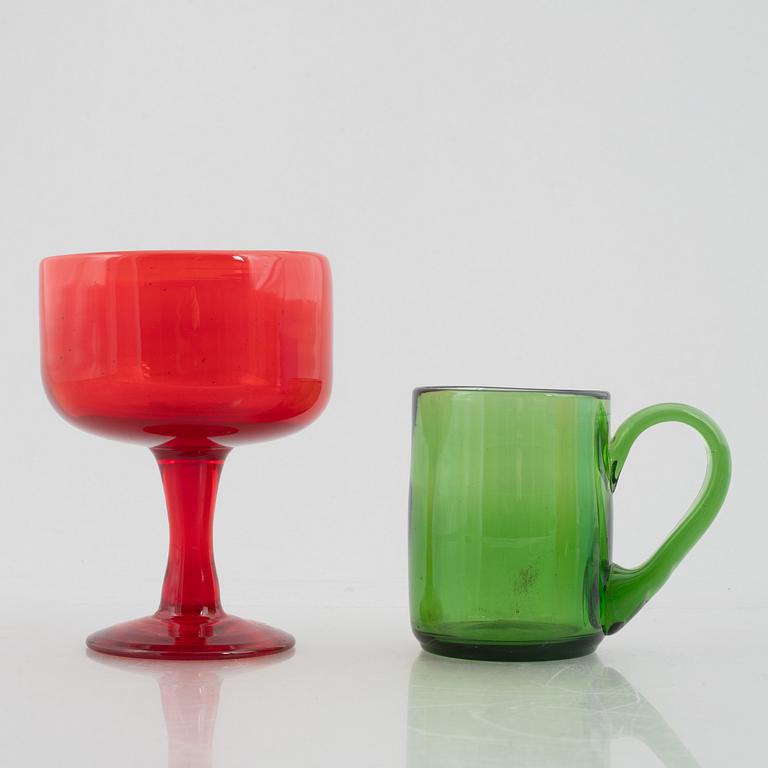 Erik Höglund, glas, sju delar, Boda.