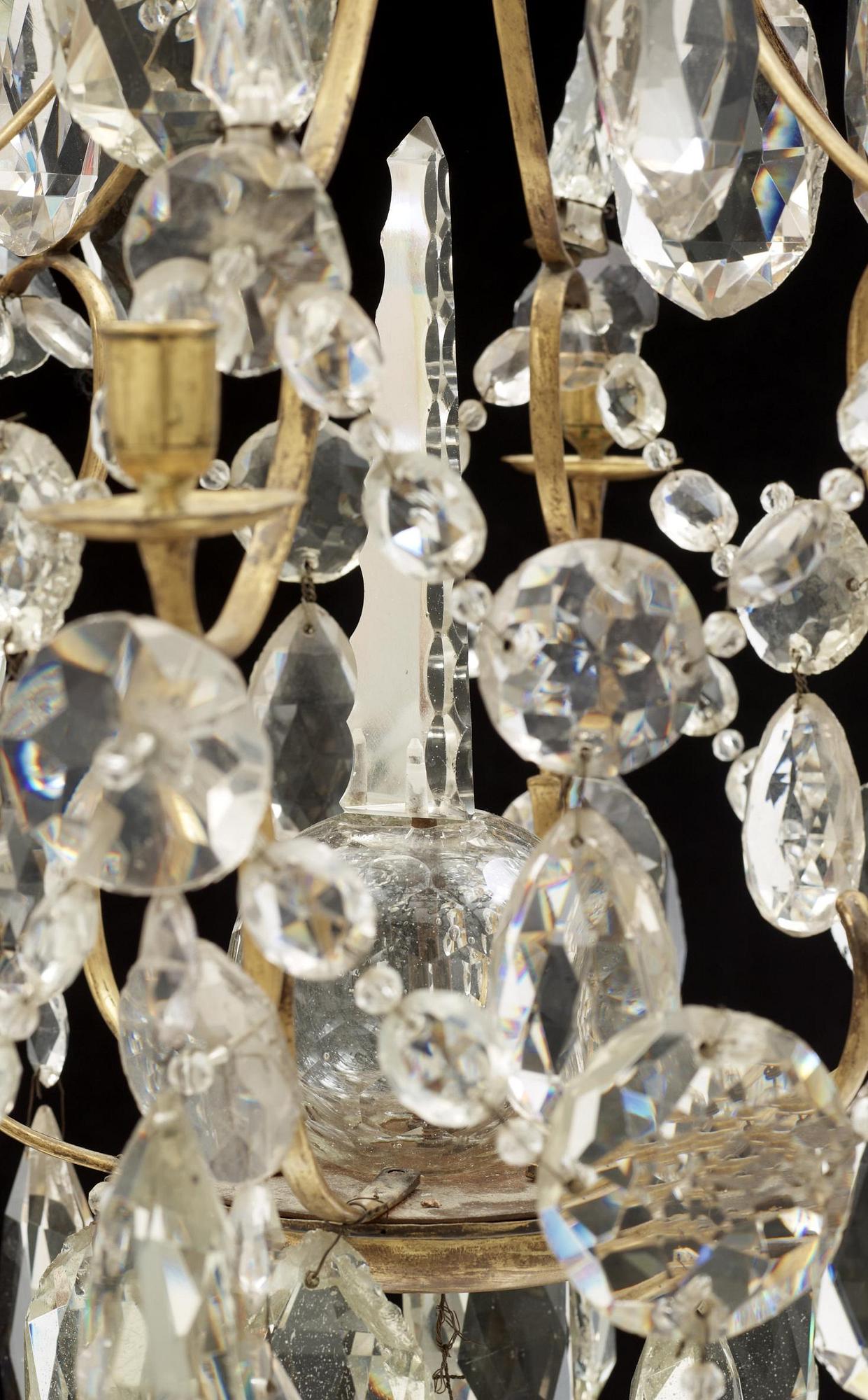 LJUSKRONA, rokokostil, omkring år 1900.