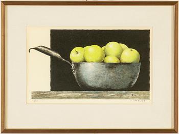 PHILIP VON SCHANTZ, lithograph in colours, signed v Schantz, dated 77 and numbered 119/125 in pencil.