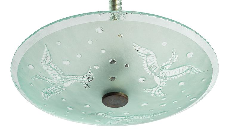 Ceiling lamp, Swedish Modern, 1940s.