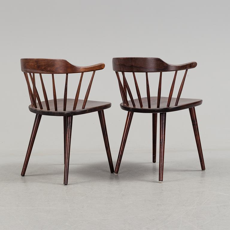 A set of eight 'Småland' armchairs by Yngve Ekström.