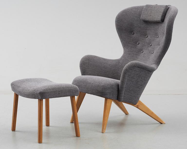 A Carl-Gustav Hiort av Ornäs easy chair, Finland 1950's.