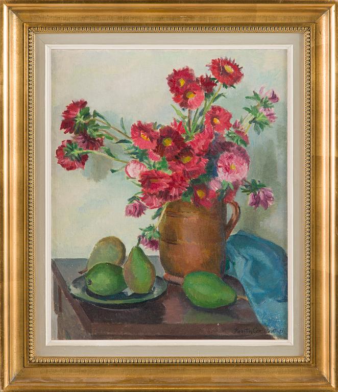 Kerstin Carlstedt, Still life with flowers.