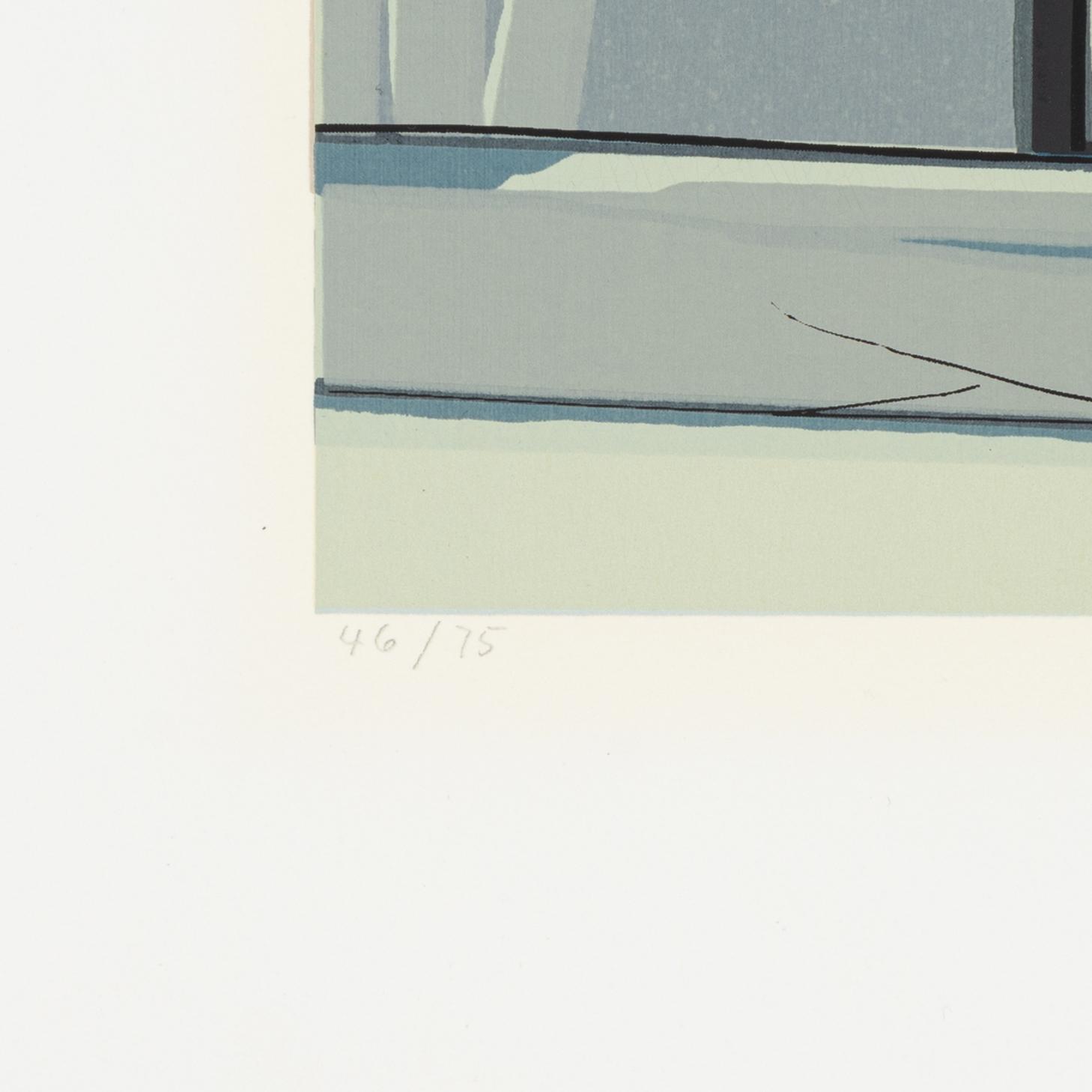 Richard Estes, "Nass Linoleum," from the portfolio "Urban Lanscapes",