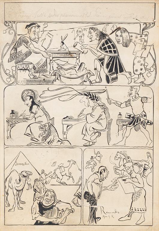 Axel Törneman, "SöndagsNisse under pharaoernas tid. Från en gamma egyptisk relief".