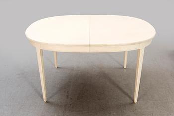 Carl Malmsten, a seven-piece 'Herrgården' dining suite, Bodafors, 1960.