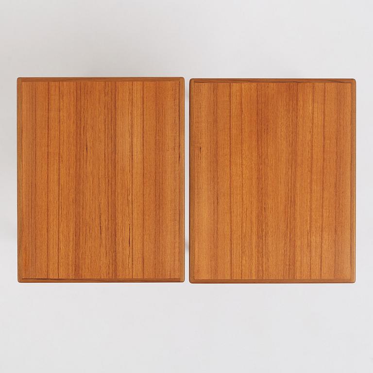 Hans-Agne Jakobsson, a pair of side tables, model "S 608", Hans-Agne Jakobsson AB Åhus/Markaryd, 1950s.