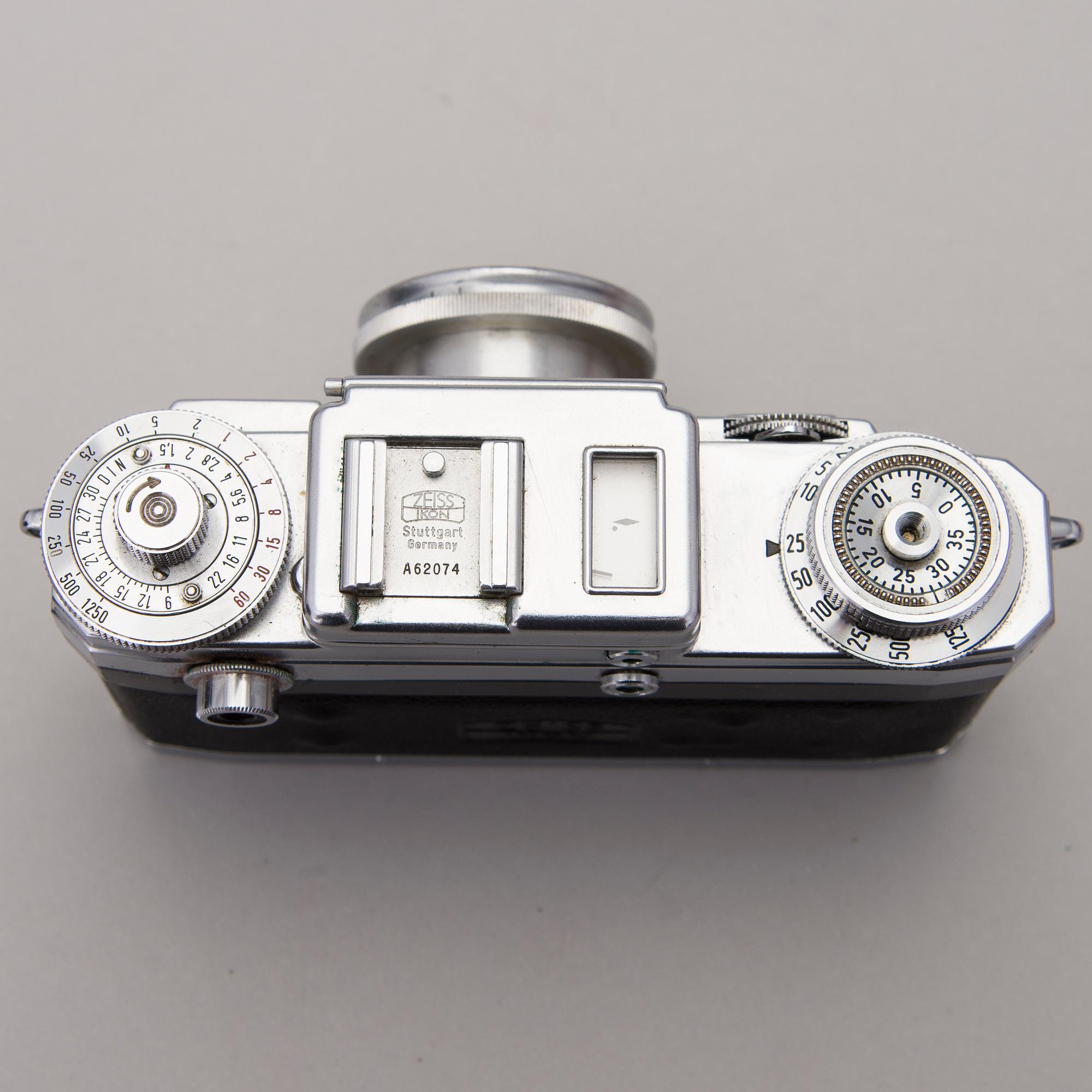 KAMERA, Zeiss ikon Contax, linssejä sekä lisävarusteita.