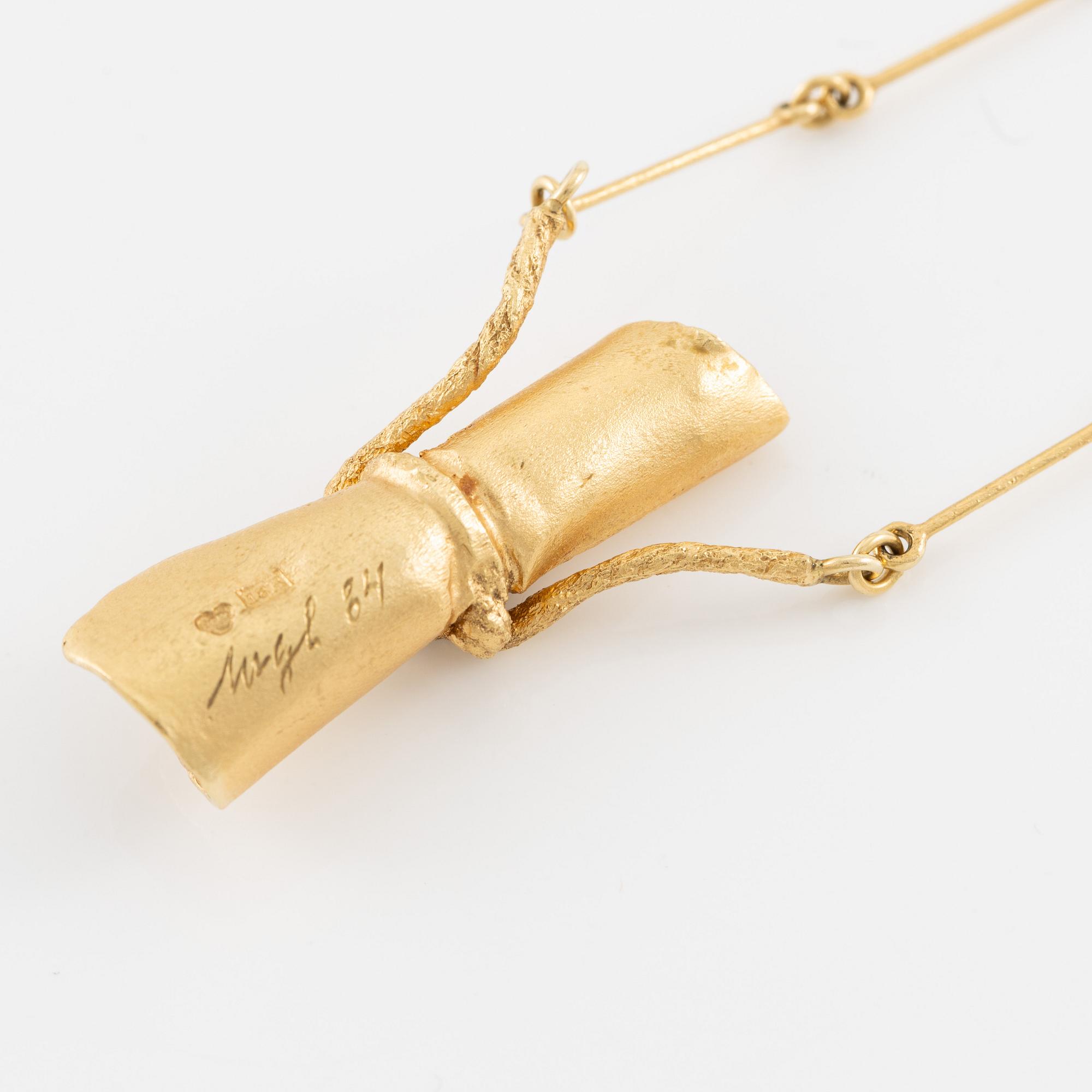 Magnus G:son Liedholm, necklace, 18K gold.
