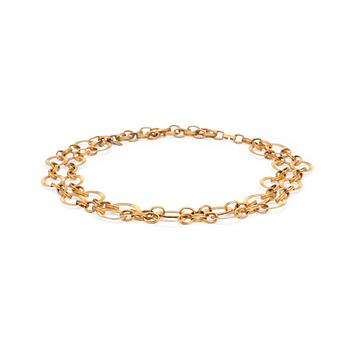 YVES SAINT LAURENT, a gold colored metal chain.