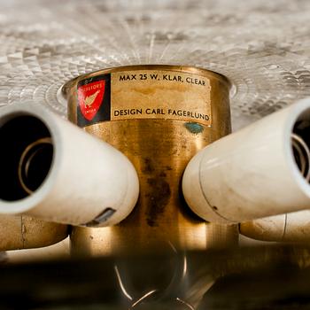 TAKLAMPA, Carl Fagerlund, Orrefors, 1900-talets andra hälft.