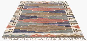 Märta Måås-Fjetterström, a carpet, 'Blå heden', flat weave, c 248 x 151 cm, signed AB MMF.