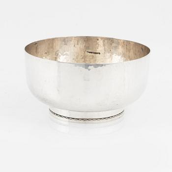 A silver bowl by Lennart Råström Stockholm, 1968.