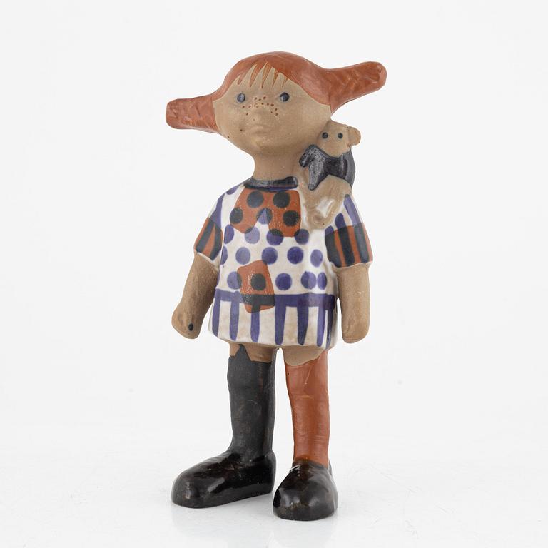 Lisa Larson, figurin, stengods, "Pippi Långstrump", Gustavsberg.