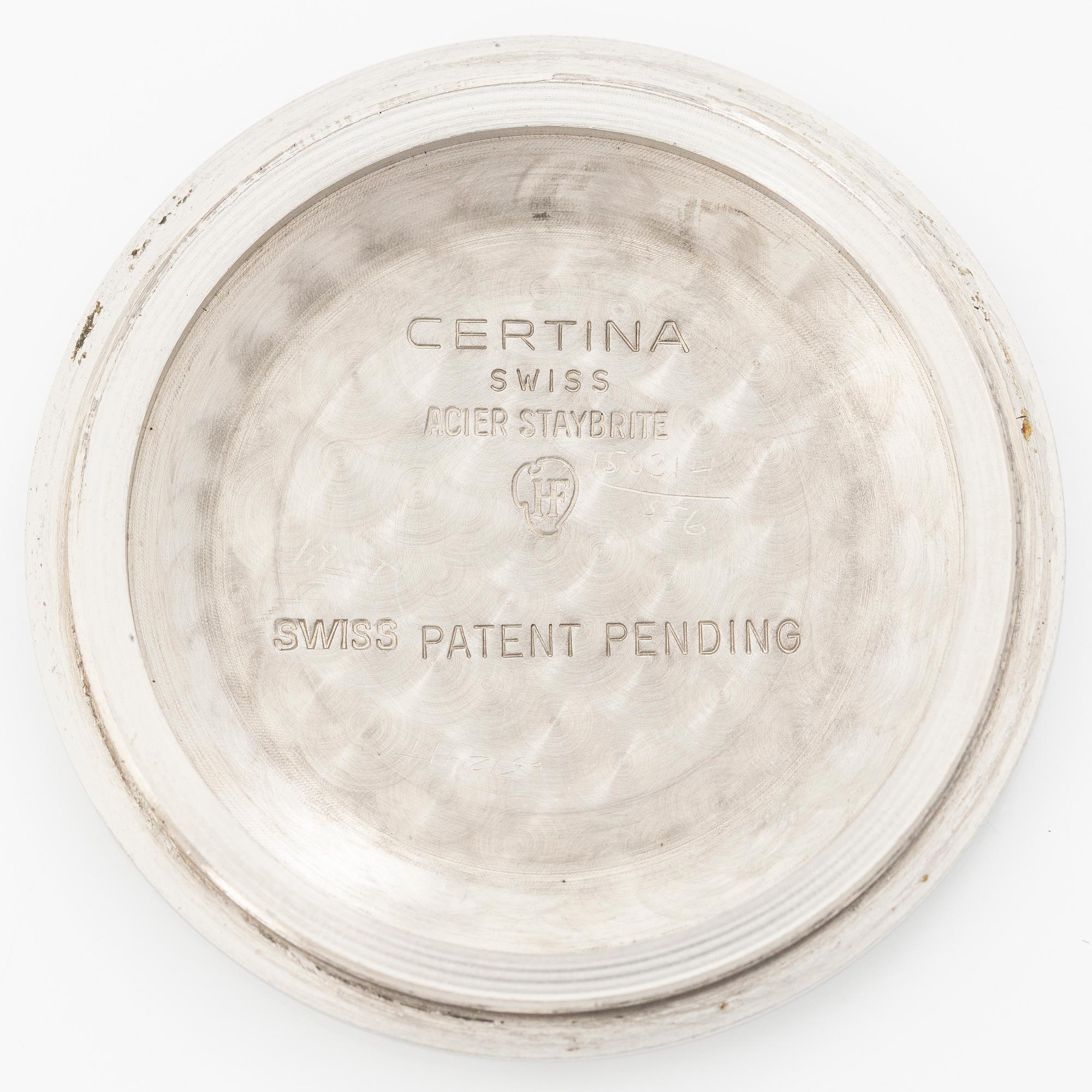 Certina, DS, "Patent Pending", "1st gen", armbandsur, 36 mm.
