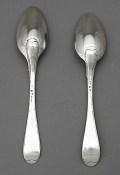 SKEDAR, 2 stycken, silver, Nils Limnelius, Stockholm 1804-1813. Total vikt ca 120 gram.