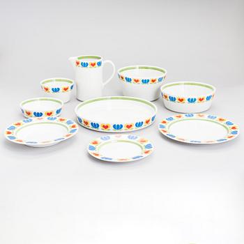 OLGA OSOL, A 1960'/70's 29 piece 'Könni' dinner set for Arabia Finland.