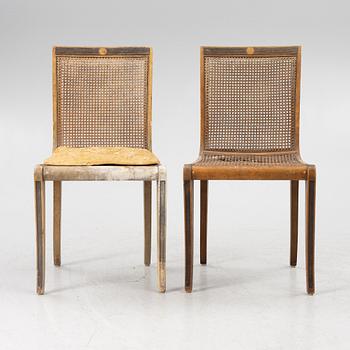 Carl Malmsten, a five piece furniture group, Nordiska Kompaniet, late 1920s.