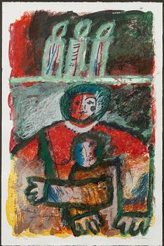 Theo Tobiasse, 'Maternité aux 3 bougies'.
