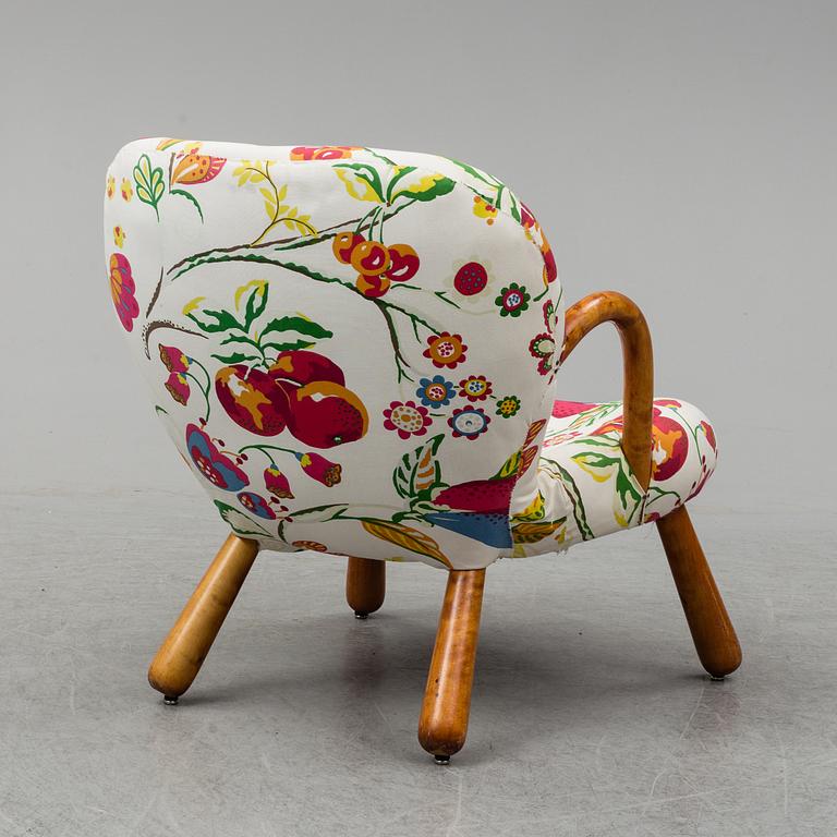 Philip Arctander, tillskriven, fåtölj, "Clam Chair" / "Muslinge", 1940/50-tal.