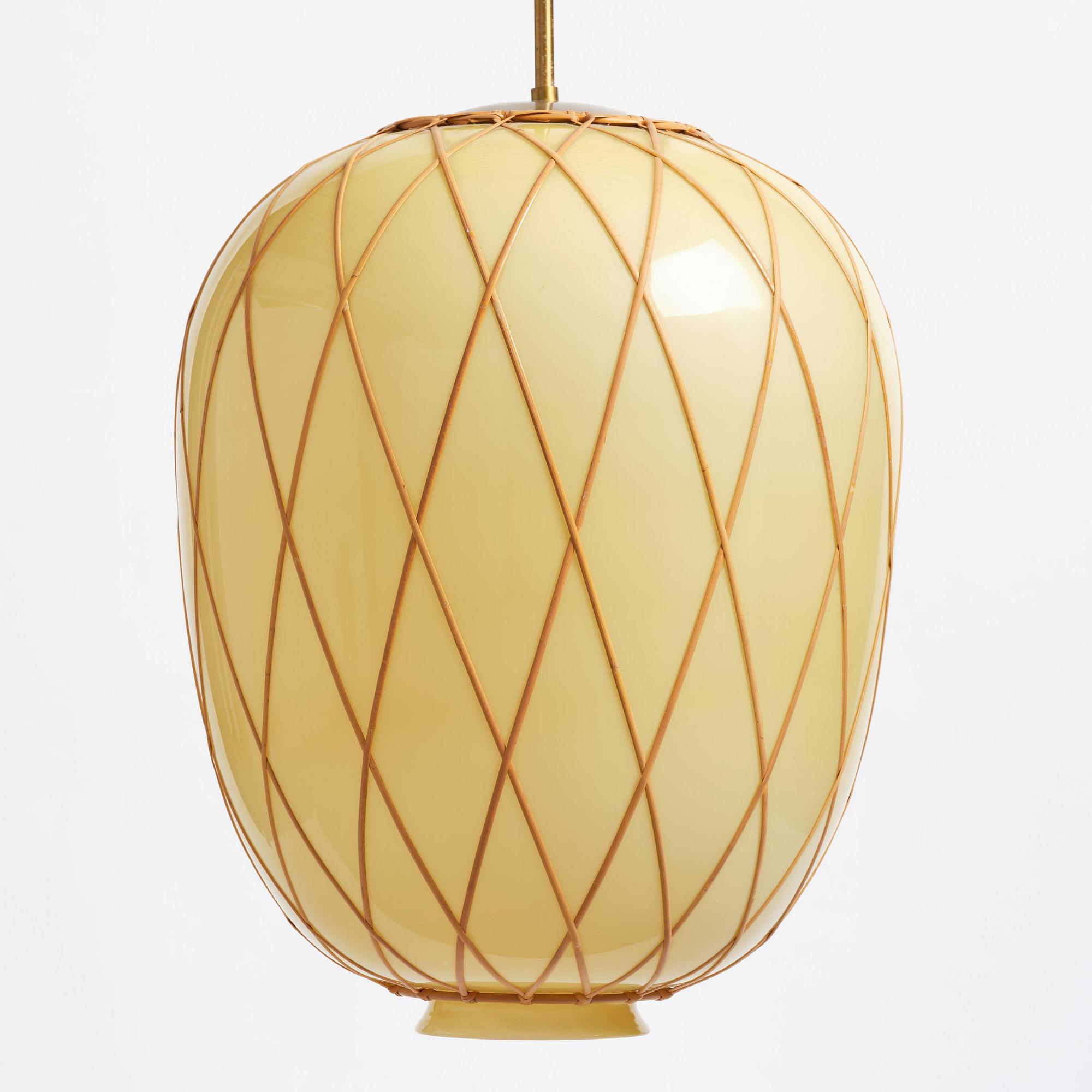 Harald Notini, a ceiling lamp model "11555", Arvid Böhlmarks Lampfabrik, Stockholm, 1940s.
