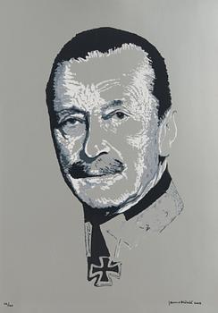 Portfolio of prints, 'Mannerheim', a set of five lithographs, signed and dated 2008, numbered 72/100.