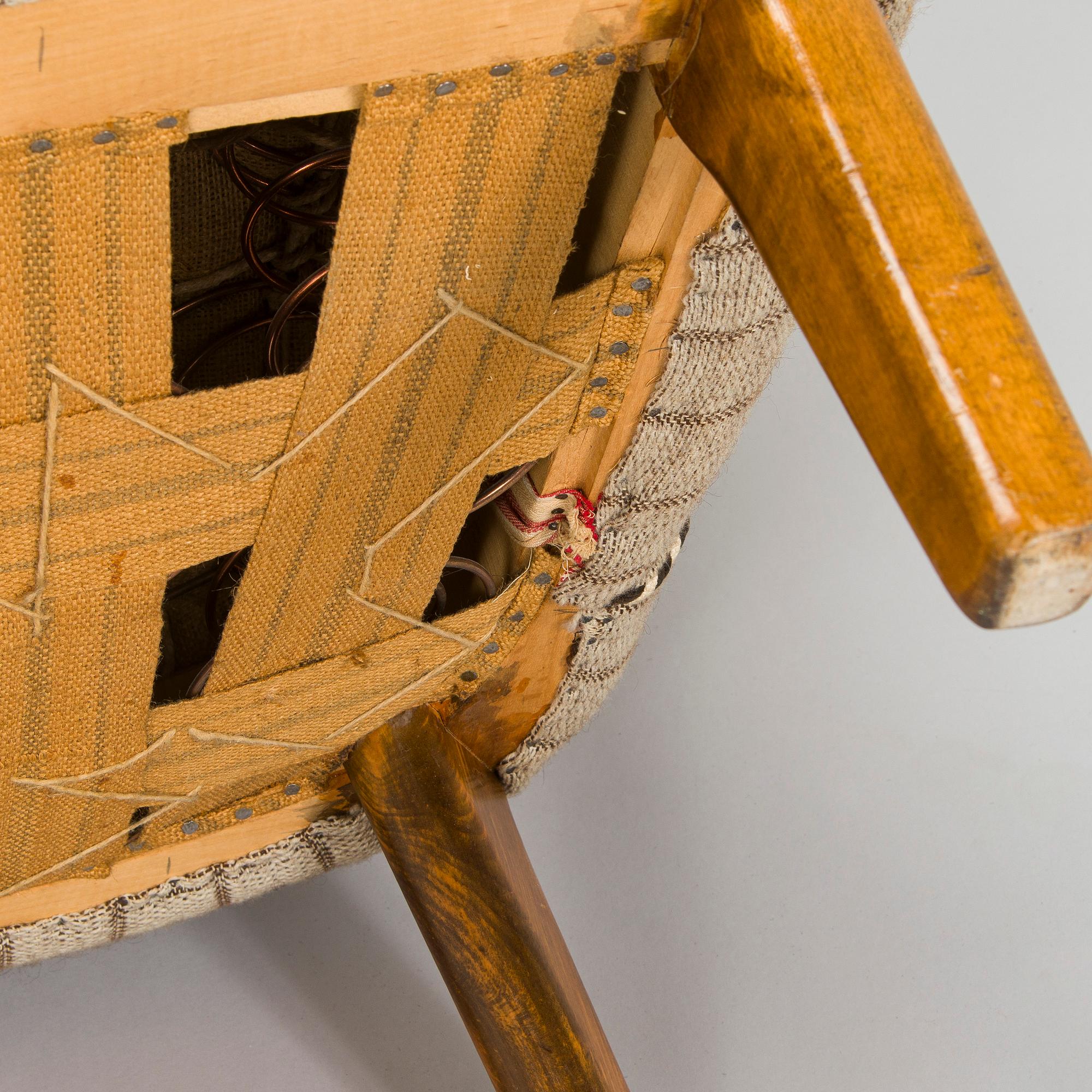 Flemming Lassen, fåtöljer, ett par, tillverkad av Asko 1952-1956.