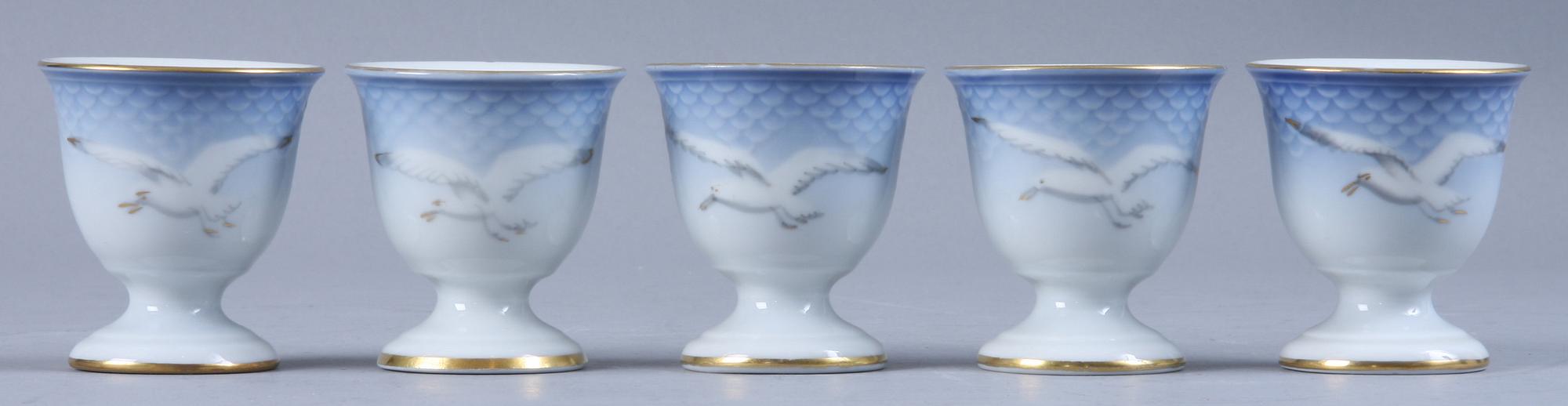 MAT OCH KAFFESERVIS, ca 110, delar "Måsen", porslin, Bing & Gröndahl och Kongl Dansk.