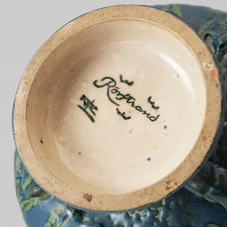 NILS EMIL LUNDSTRÖM, a earthenware footed bowl, from Rörstrand.