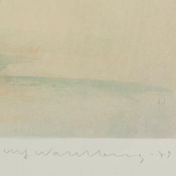 ULF WAHLBERG, färglitografi, 1979, signerad 79/250.