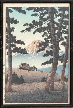 Kawase Bunjiro Hasui, färgträsnitt, Japan 1900-talets mitt.