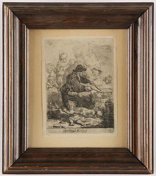 Rembrandt Harmensz van Rijn, "The Pancake Woman".
