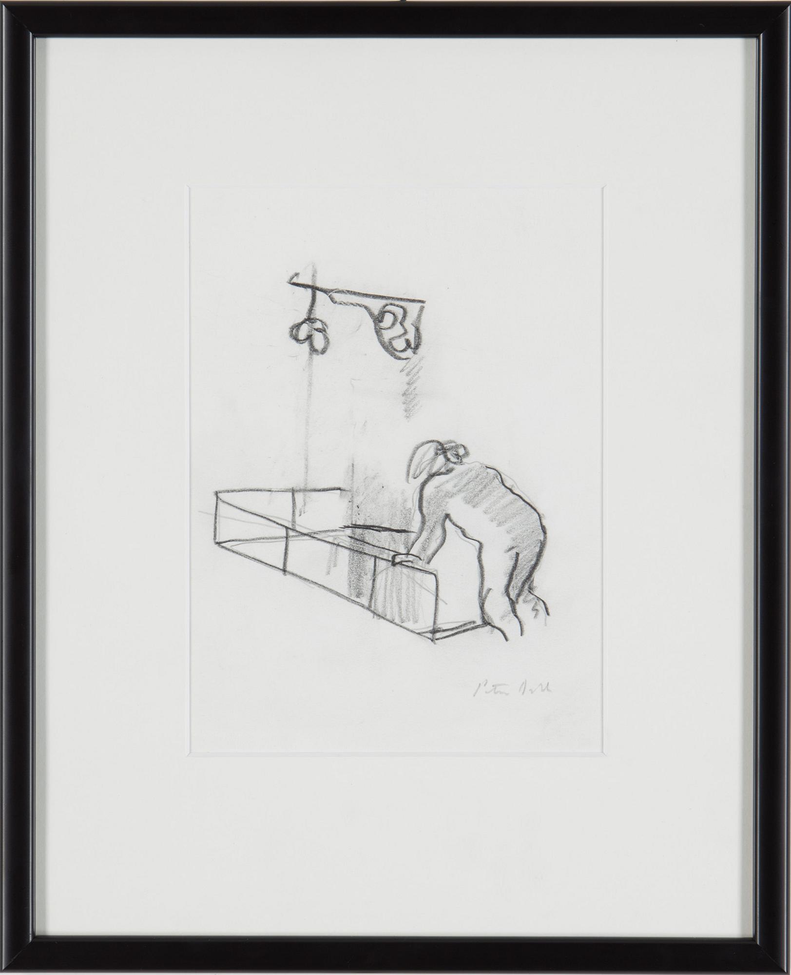 PETER DAHL, drawing, signed.