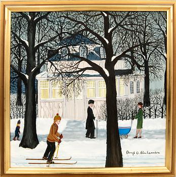 Bengt O Abrahamsson, olja på duk, signerad,