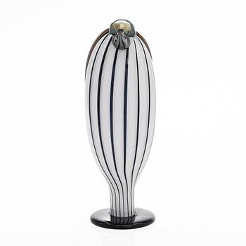 Oiva Toikka, A glass bird, "Butler", signed O. Toikka Iittala 2014 and numbered 630/2000.
