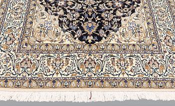 A carpet, Nain Part Silk, sk 9 LAA, ca 244 x 155 cm.