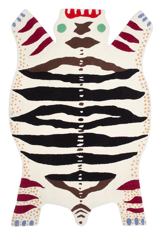 MATTA. "Odjursmattan" även "Matta nr 7". Handtuftad av Hitex. 178 x 118 cm. Design av Josef Frank för Svenskt Tenn.