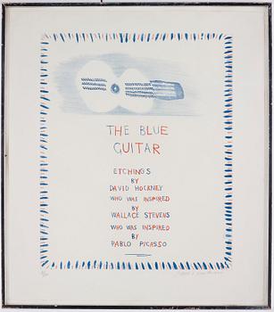 David Hockney, "The Blue Guitar" from: "The Blue Guitar".