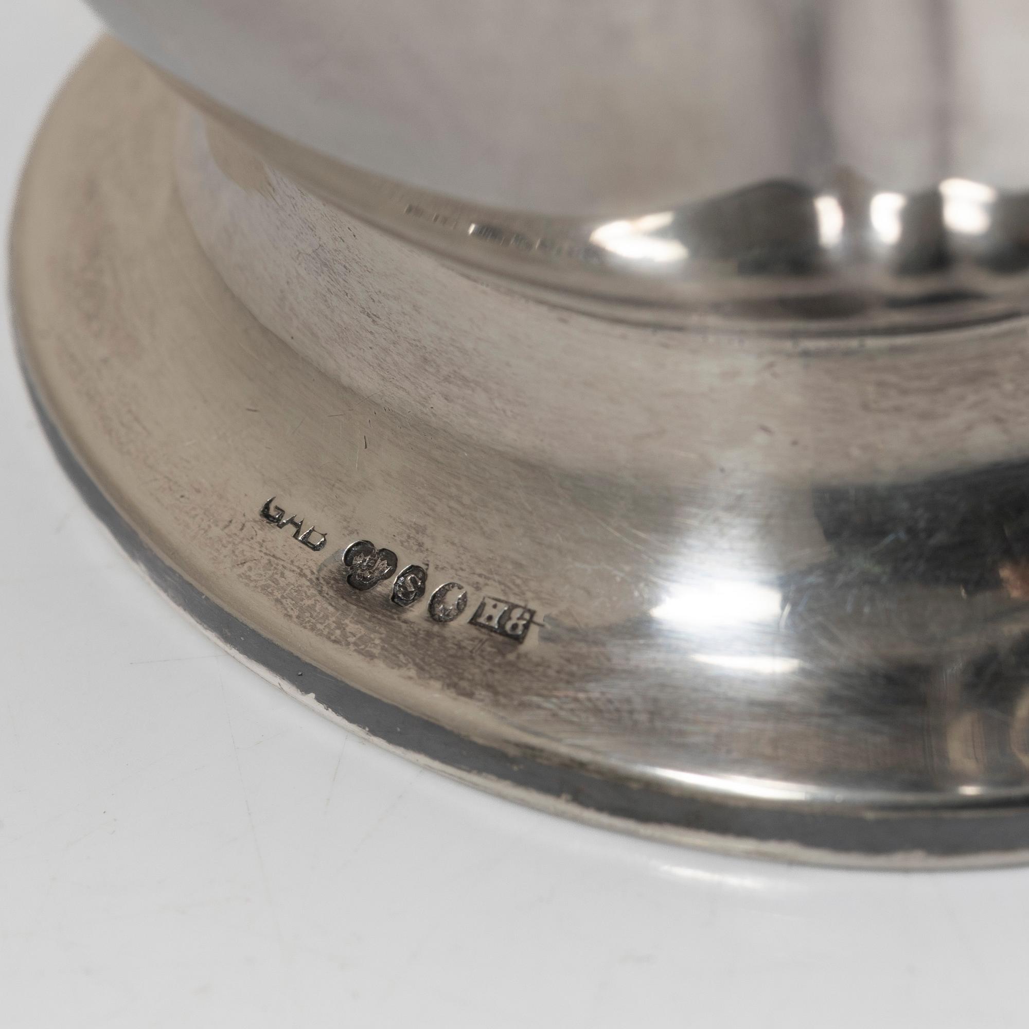 Guldsmedsaktiebolaget (GAB), Coffee pot and cream jug, silver, Stockholm 1934.