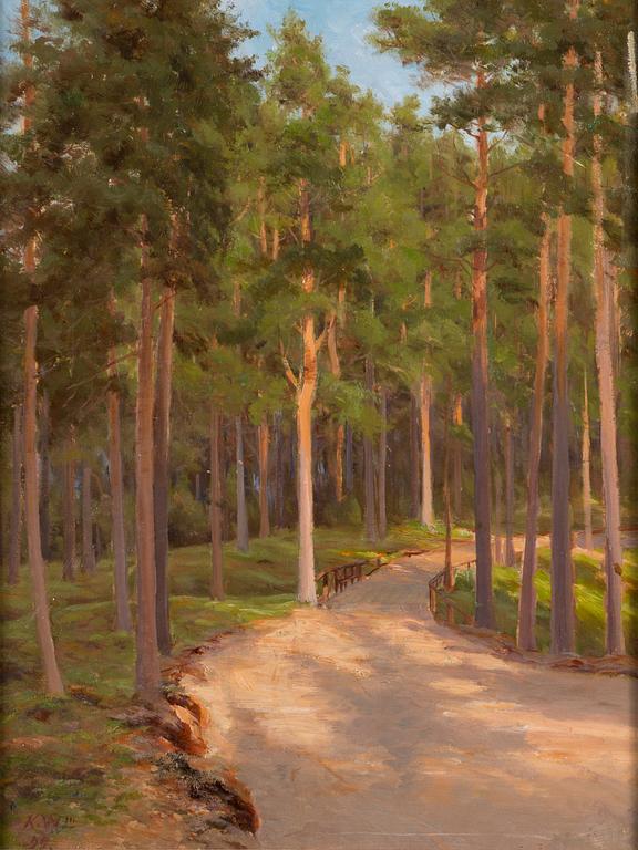 KARL WAHLSTRÖM, oil on canvas, signed and dated -99.
