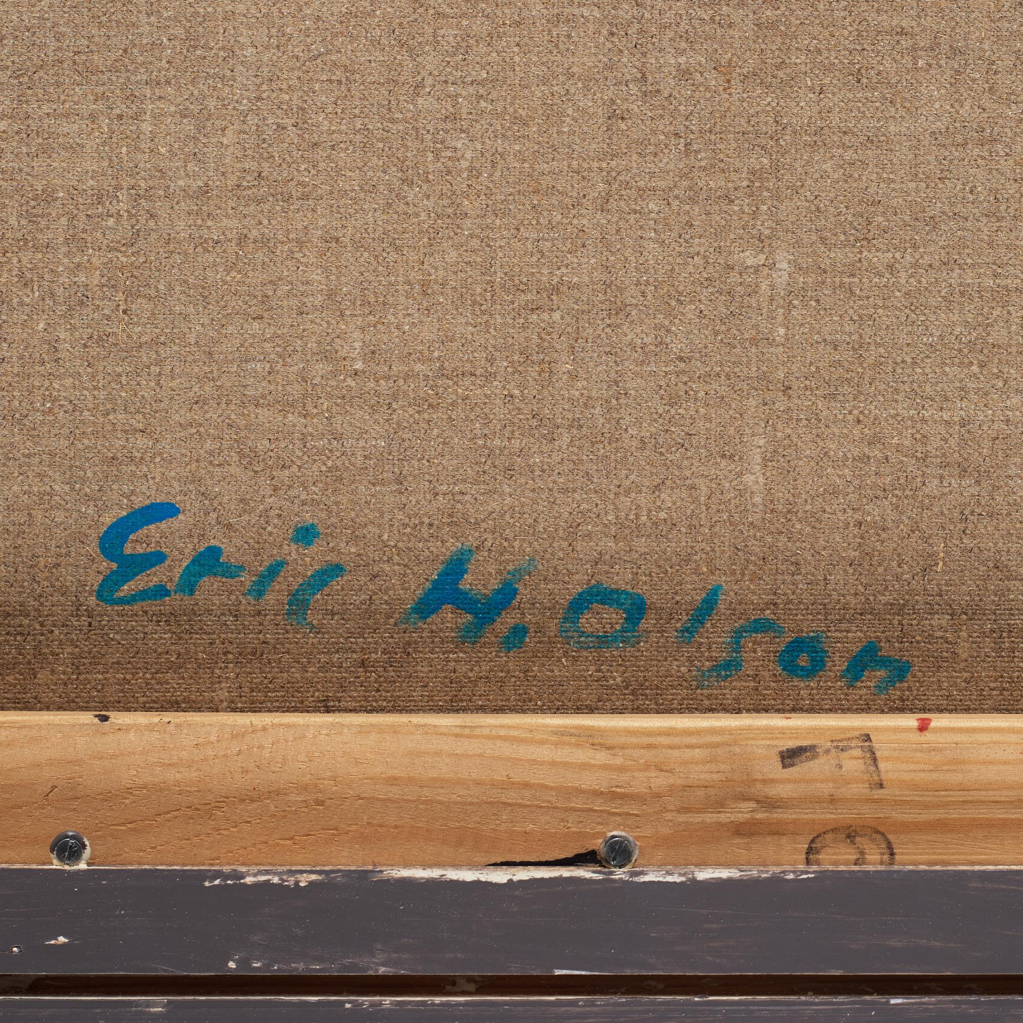 ERIC H OLSON, acrylic on canvas, signed verso.