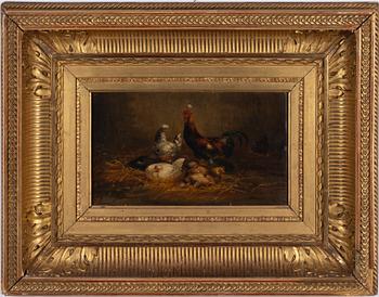 Unknown artist, 19th century. The Hen Family.