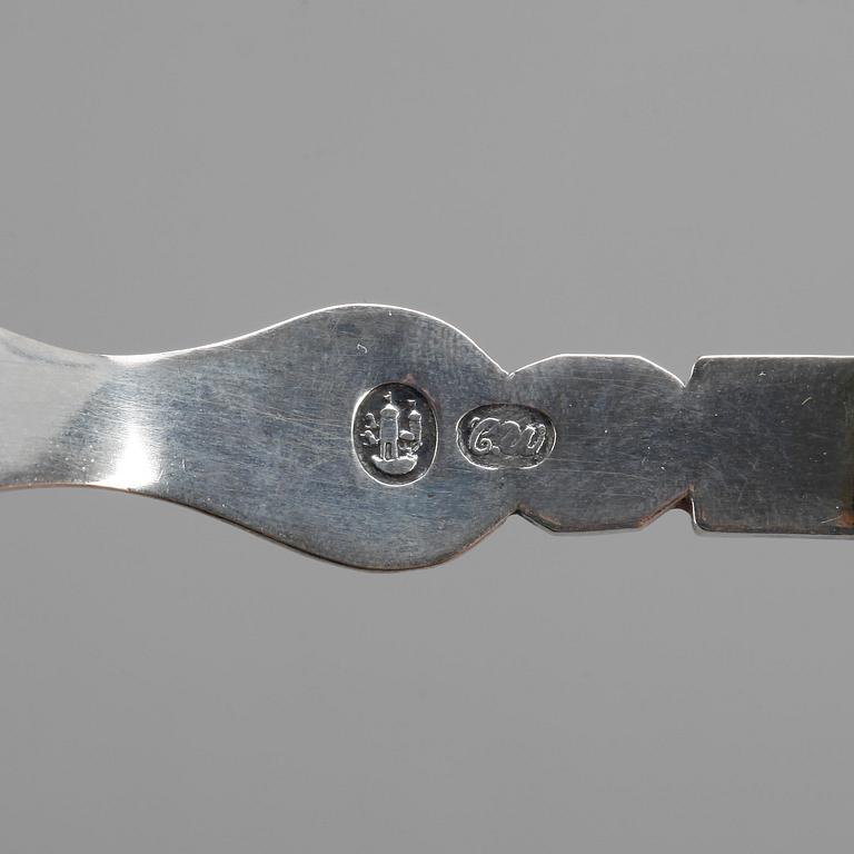 FISKSPADE, silver, Danmark, 1800-tal.