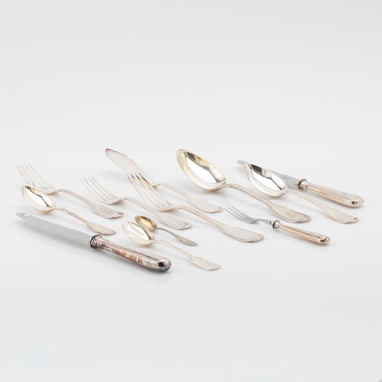 Silver cutlery, 300 pieces, silver 800, H. Walter, Germany.