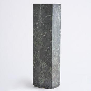 A black Scagliola 20th century column.