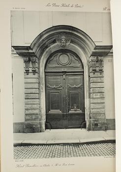 MAPPAR, 10 vol, J.VACQUIER, Les Vieux Hotels de Paris. Decorations Exterieures et Interieures.