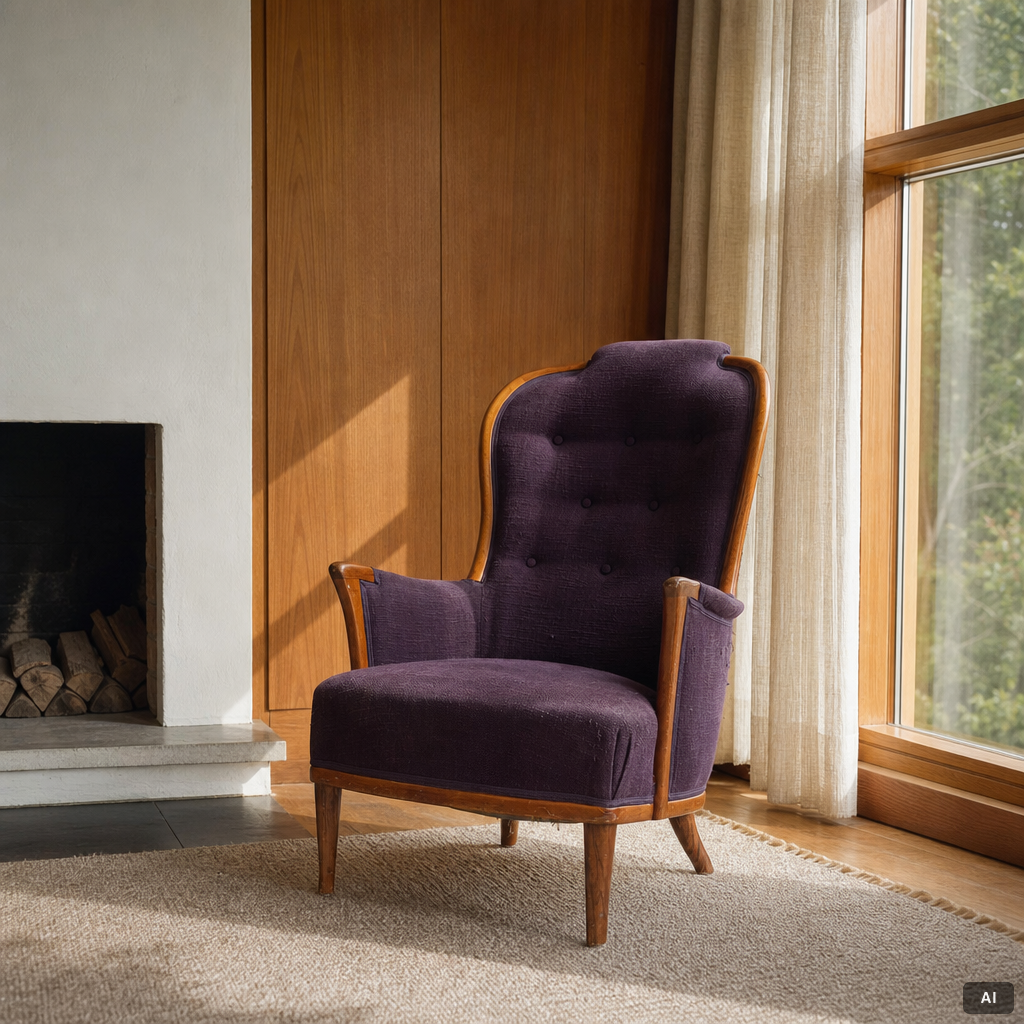 Carl Malmsten, Armchair, “Vår fru”, Bodafors, 1960s.