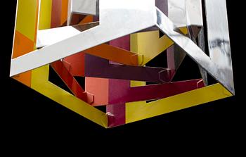 A 'Casablanca' ceiling light by Simon P Henningsen, Lyfa, Denmark.