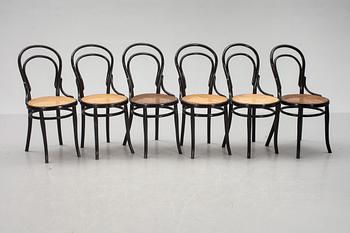 STOLAR, 6 st, bl a Thonet, 1900-talets första hälft.