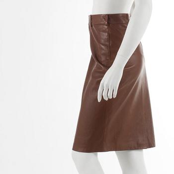 RALPH LAUREN, skinnkjol. Amerikansk storlek 6.